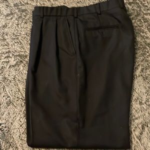 Stafford black dress pants with pleats